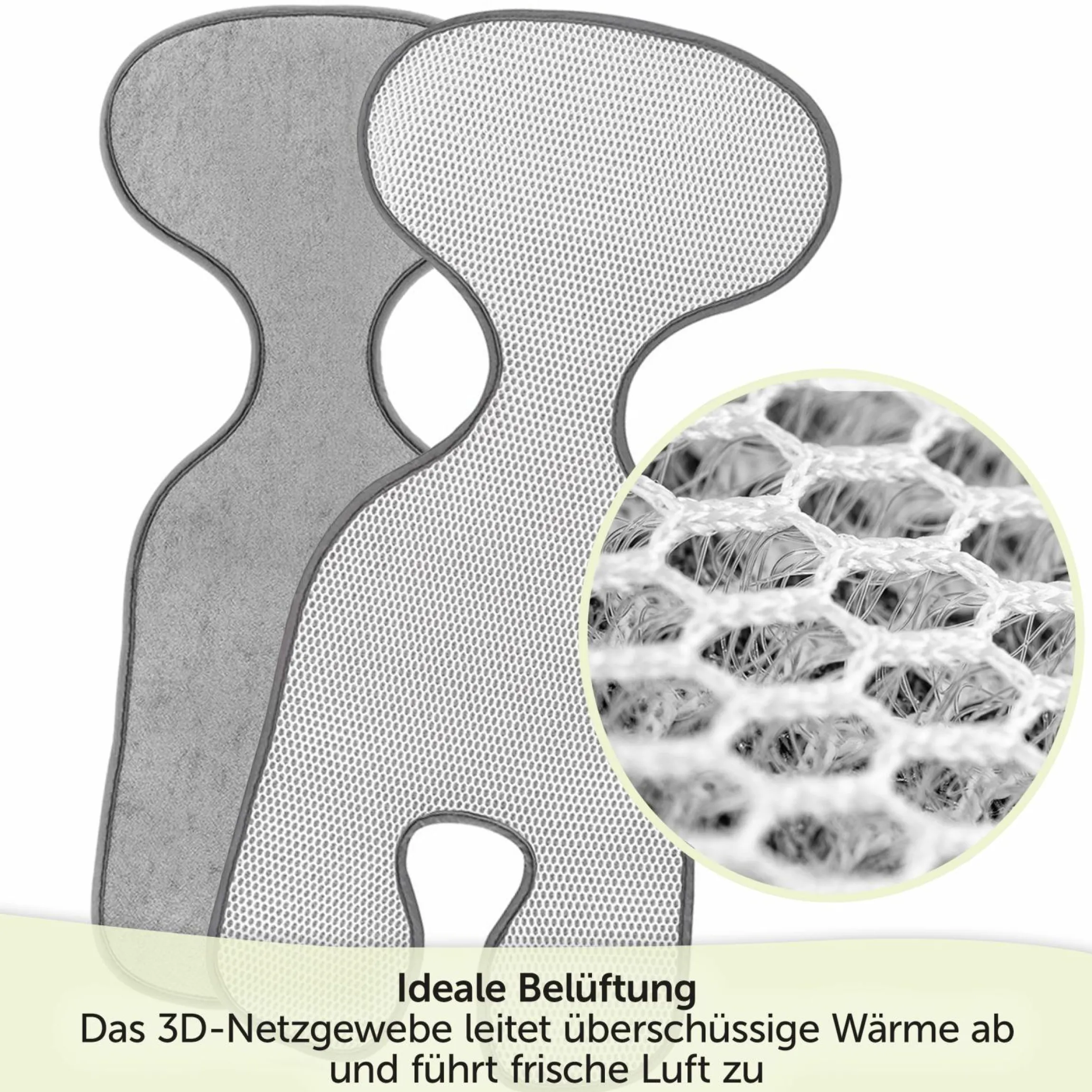 Sitzauflage für Babyschale Cool & Dry - Grau