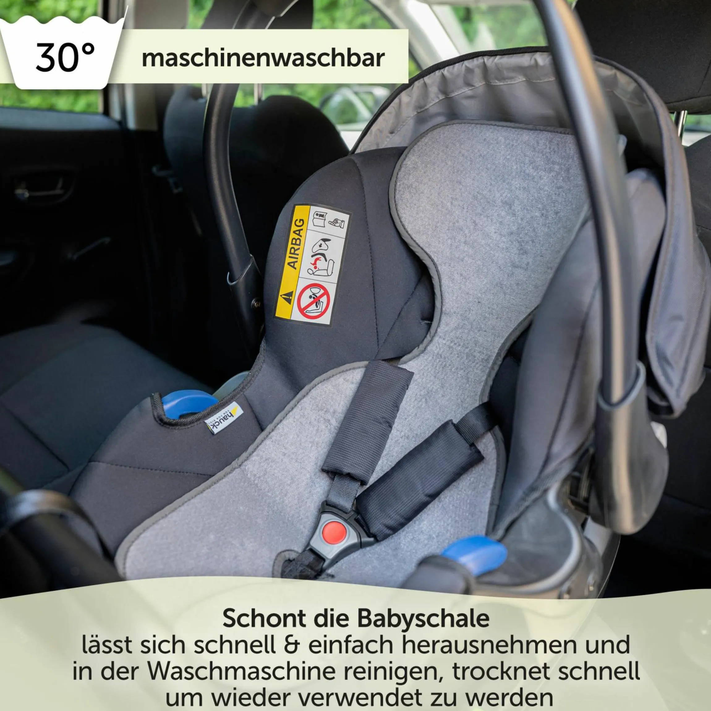 Sitzauflage für Babyschale Cool & Dry - Grau