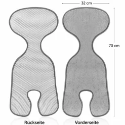 Sitzauflage für Babyschale Cool & Dry - Grau