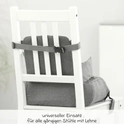 Sitzerhöhung / Boostersitz für Unterwegs Growing - Grau Melange