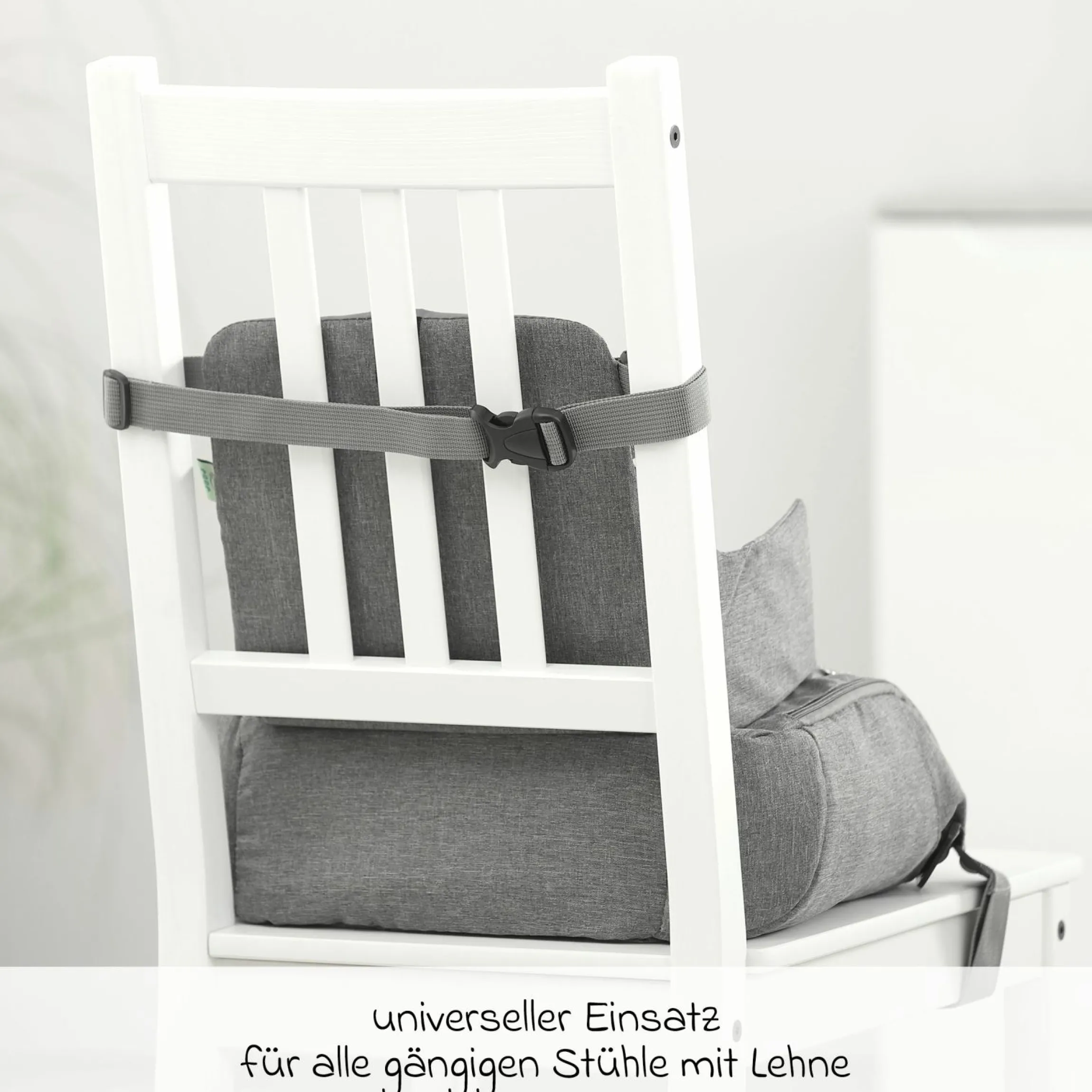 Sitzerhöhung / Boostersitz für Unterwegs Growing - Grau Melange
