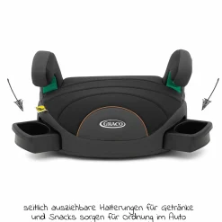 Sitzerhöhung Booster Eversure Lite R129 i-Size ab 7 Jahre - 12 Jahre (135 cm - 150 cm) nur 2kg leicht - Ebony - Kollektion 2025
