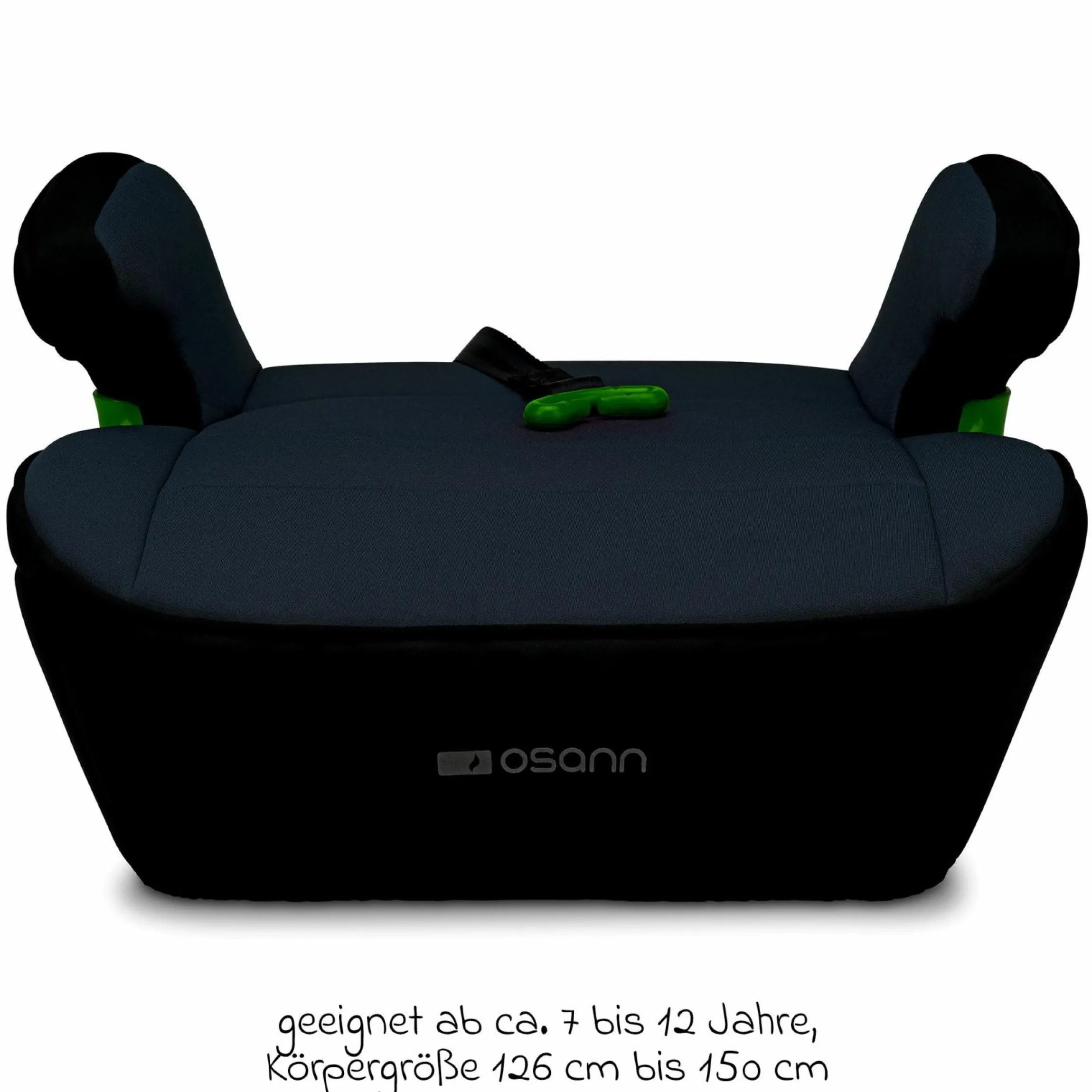 Sitzerhöhung Junior Isofix Gurtfix i-Size ab 7 Jahre - 12 Jahre (126 cm - 150 cm) nur 3,3 kg leicht - Nero - Kollektion 2025