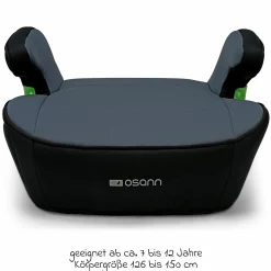 Sitzerhöhung Junior Isofix ab 7 Jahre - 12Jahre (126 cm - 150 cm) inkl. Isofix - Nero - Kollektion 2025