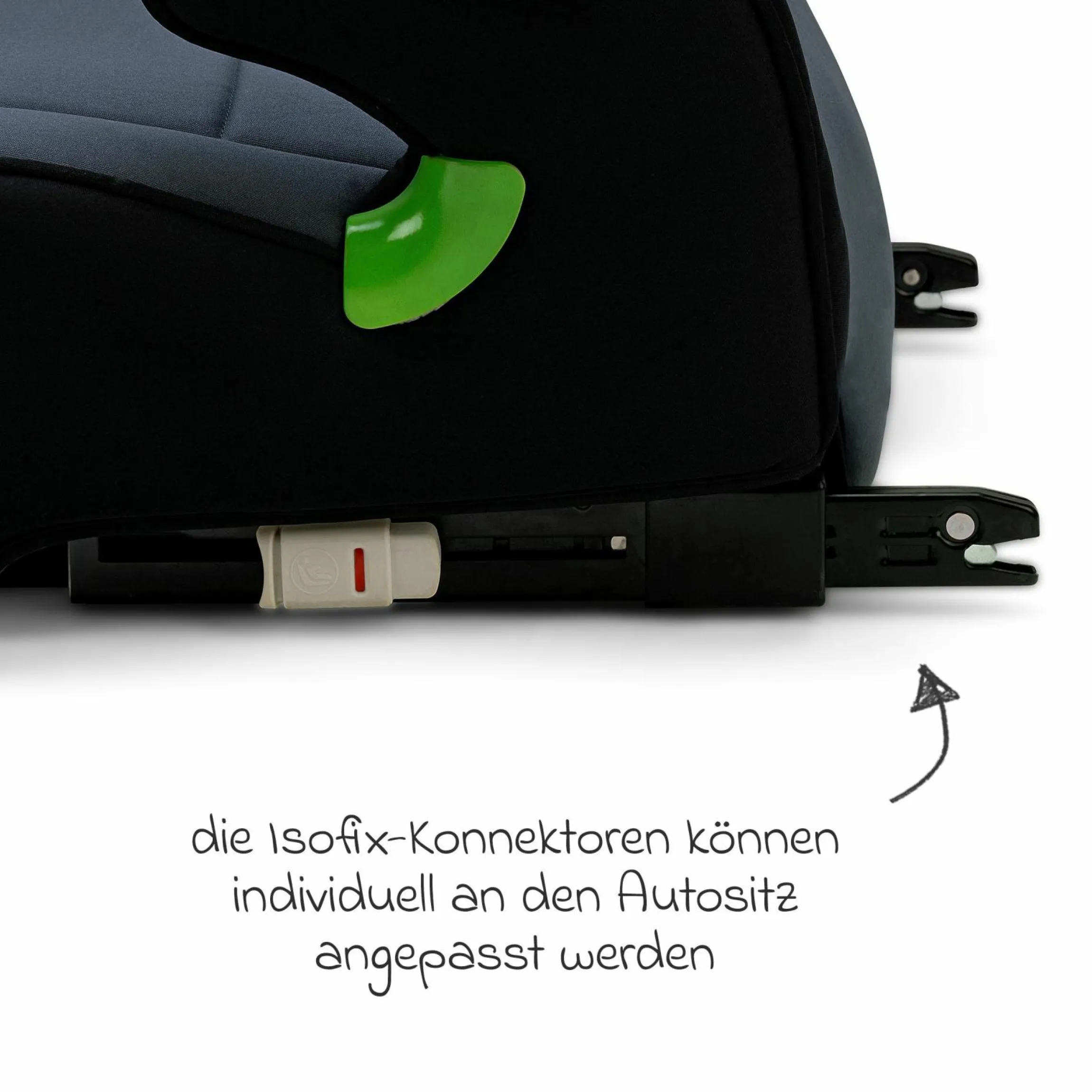 Sitzerhöhung Junior Isofix ab 7 Jahre - 12Jahre (126 cm - 150 cm) inkl. Isofix - Nero - Kollektion 2025
