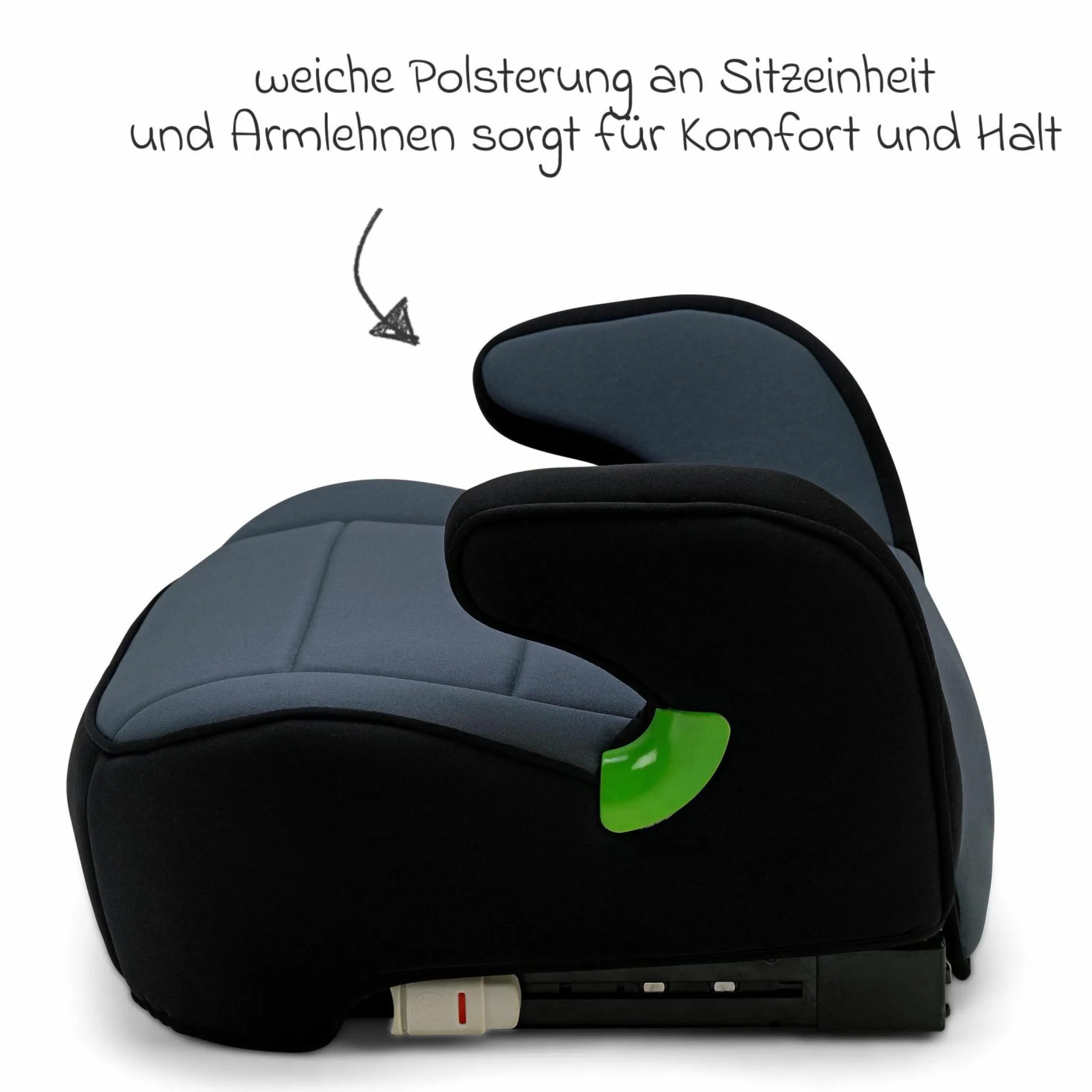 Sitzerhöhung Junior Isofix ab 7 Jahre - 12Jahre (126 cm - 150 cm) inkl. Isofix - Nero - Kollektion 2025