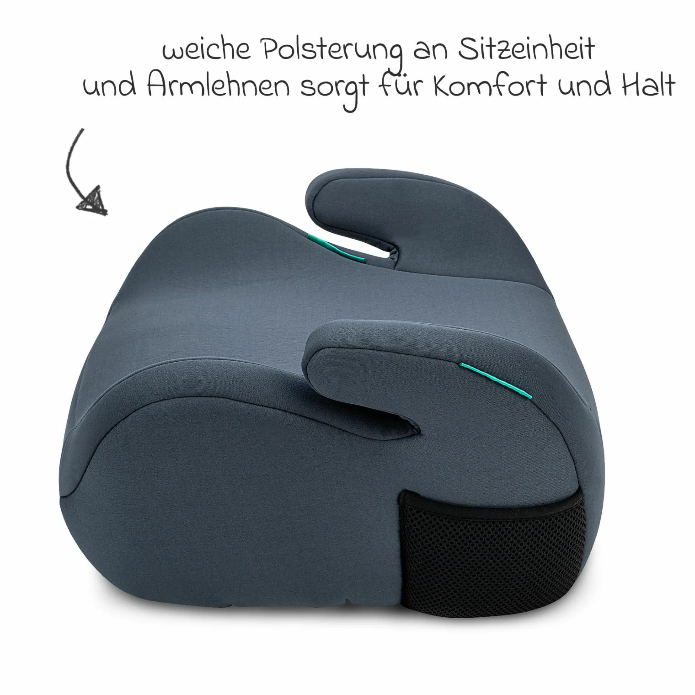 Sitzerhöhung Up i-Size ab 7 Jahre - 12 Jahre (125 cm - 150 cm) nur 1,1 kg leicht - Grey - Kollektion 2025