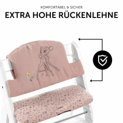 Sitzkissen / Hochstuhlauflage für Alpha Hochstuhl Highchair Pad Select - Disney - Bambi Rose