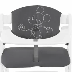 Sitzkissen / Hochstuhlauflage für Alpha Hochstuhl Highchair Pad Select - Disney - Mickey Mouse Anthracite