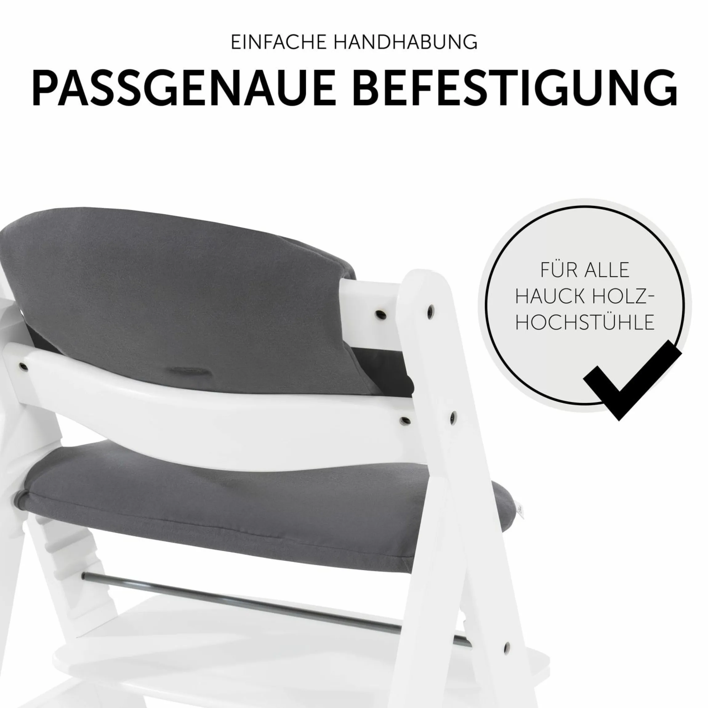 Sitzkissen / Hochstuhlauflage für Alpha Hochstuhl Highchair Pad Select - Disney - Mickey Mouse Anthracite