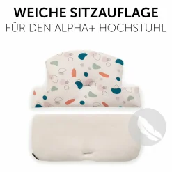 Sitzkissen / Hochstuhlauflage für Alpha Hochstuhl - Highchair Pad Select - Jersey Organic