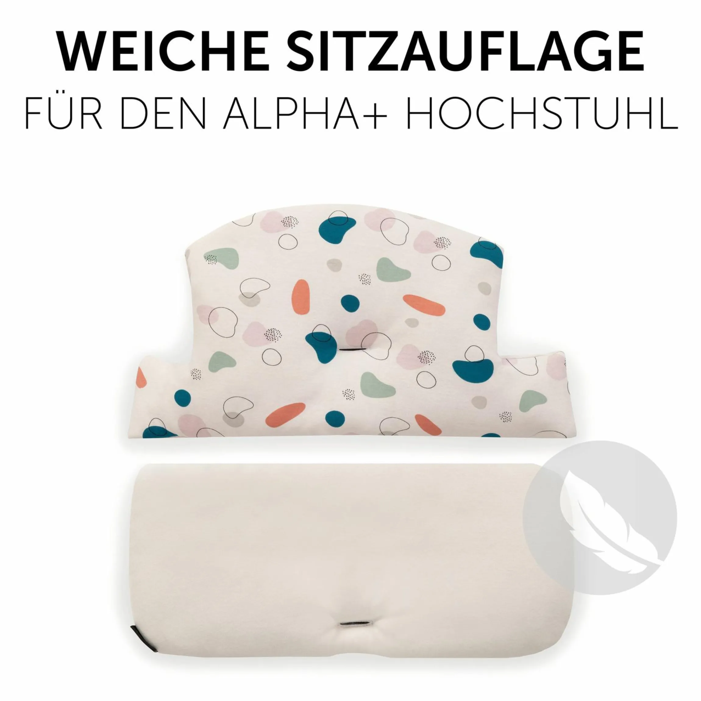 Sitzkissen / Hochstuhlauflage für Alpha Hochstuhl - Highchair Pad Select - Jersey Organic