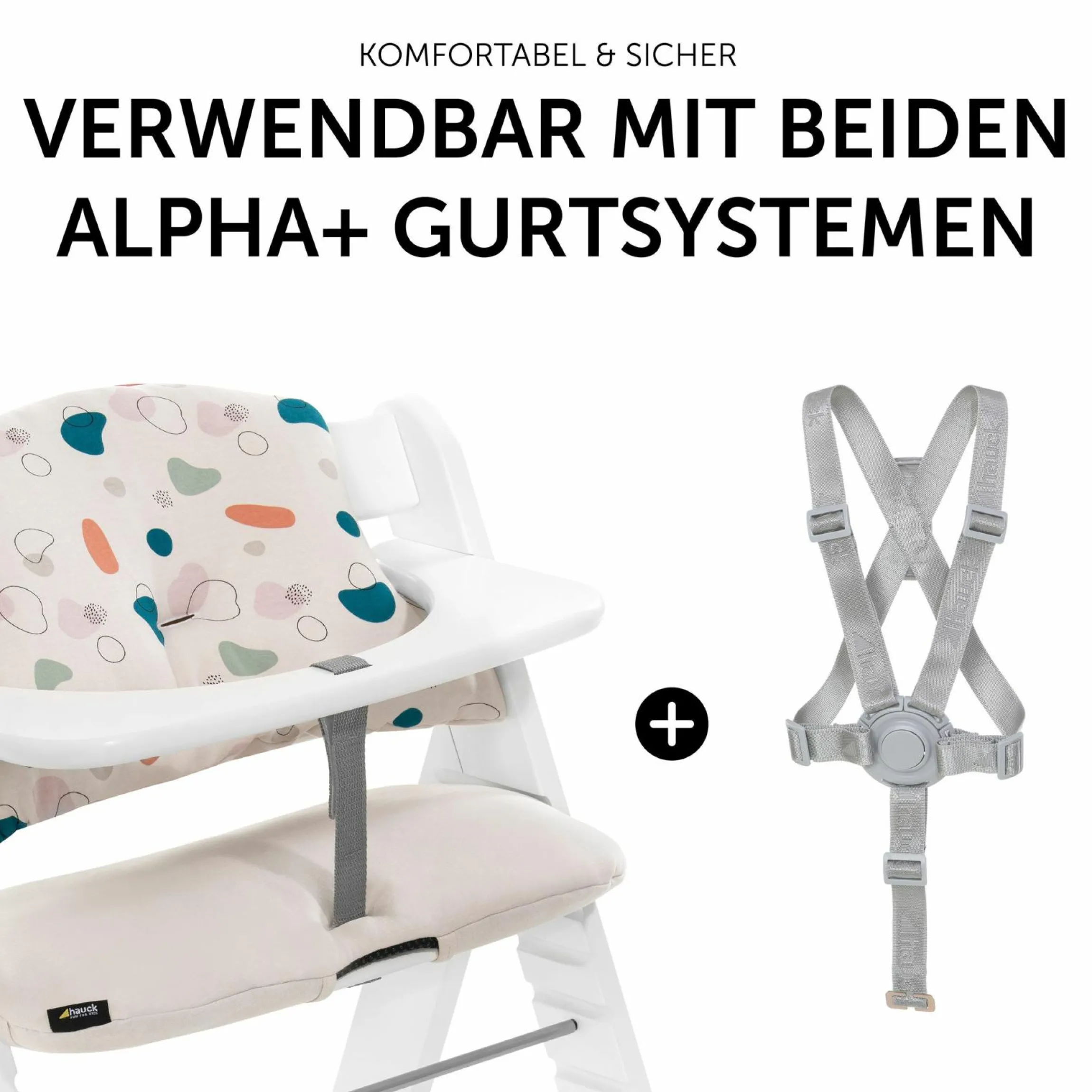 Sitzkissen / Hochstuhlauflage für Alpha Hochstuhl - Highchair Pad Select - Jersey Organic