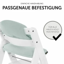 Sitzkissen / Hochstuhlauflage für Alpha Hochstuhl - Highchair Pad Select - Muslin Mint
