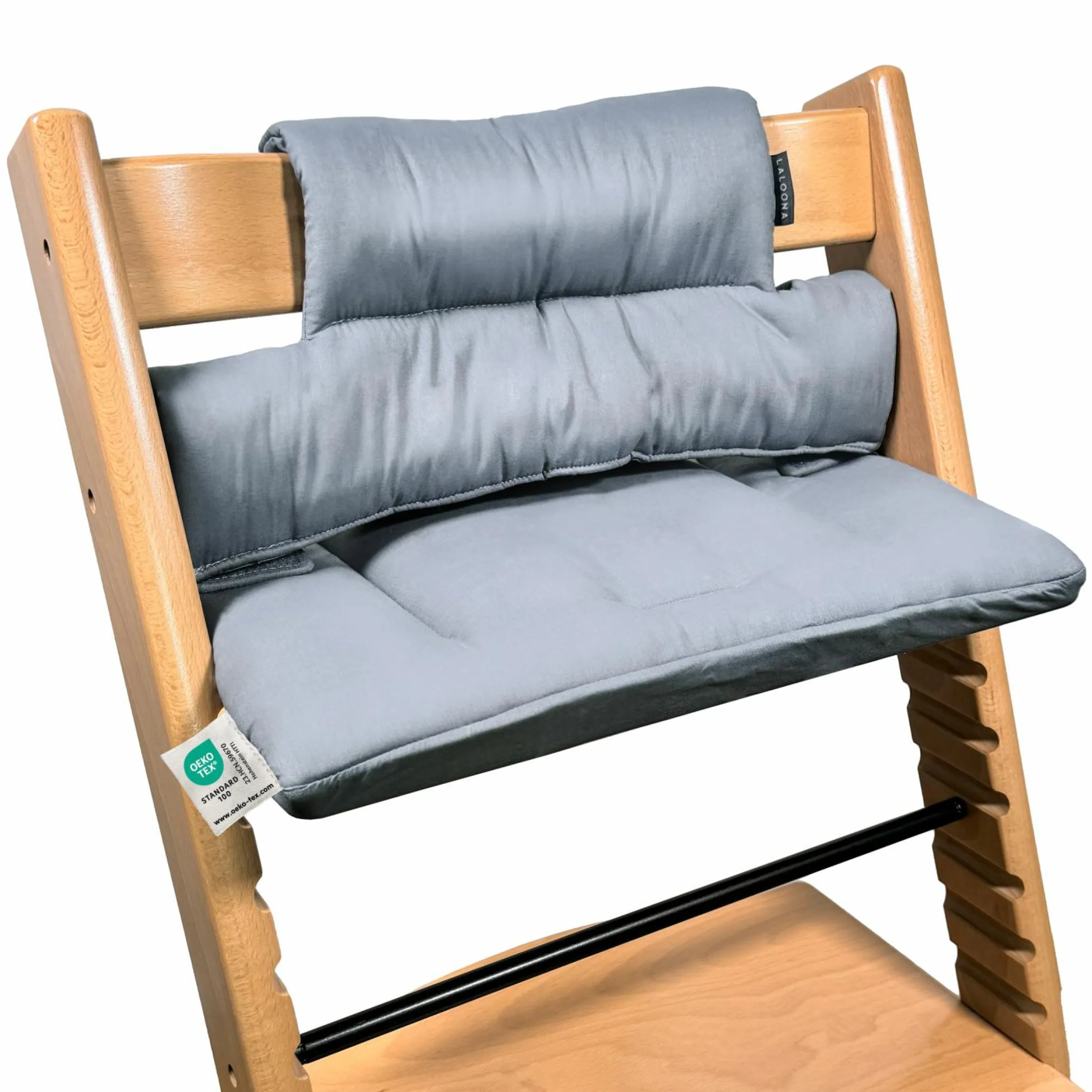 Sitzkissen / Hochstuhlauflage für Stokke Tripp Trapp - beschichtet - Grau