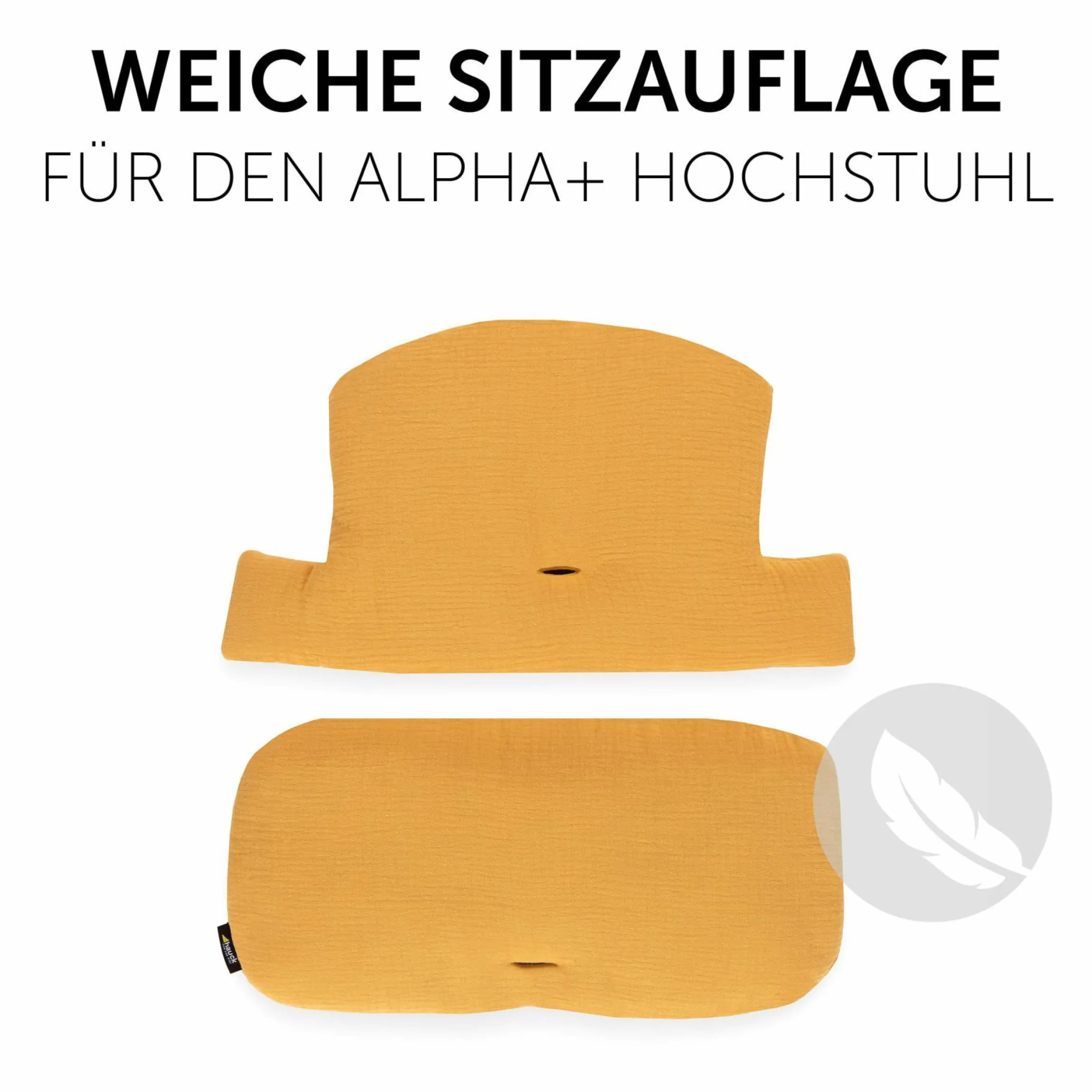 Sitzkissen / Hochstuhlauflage für Alpha Hochstuhl - Highchair Pad Select - Muslin Honey