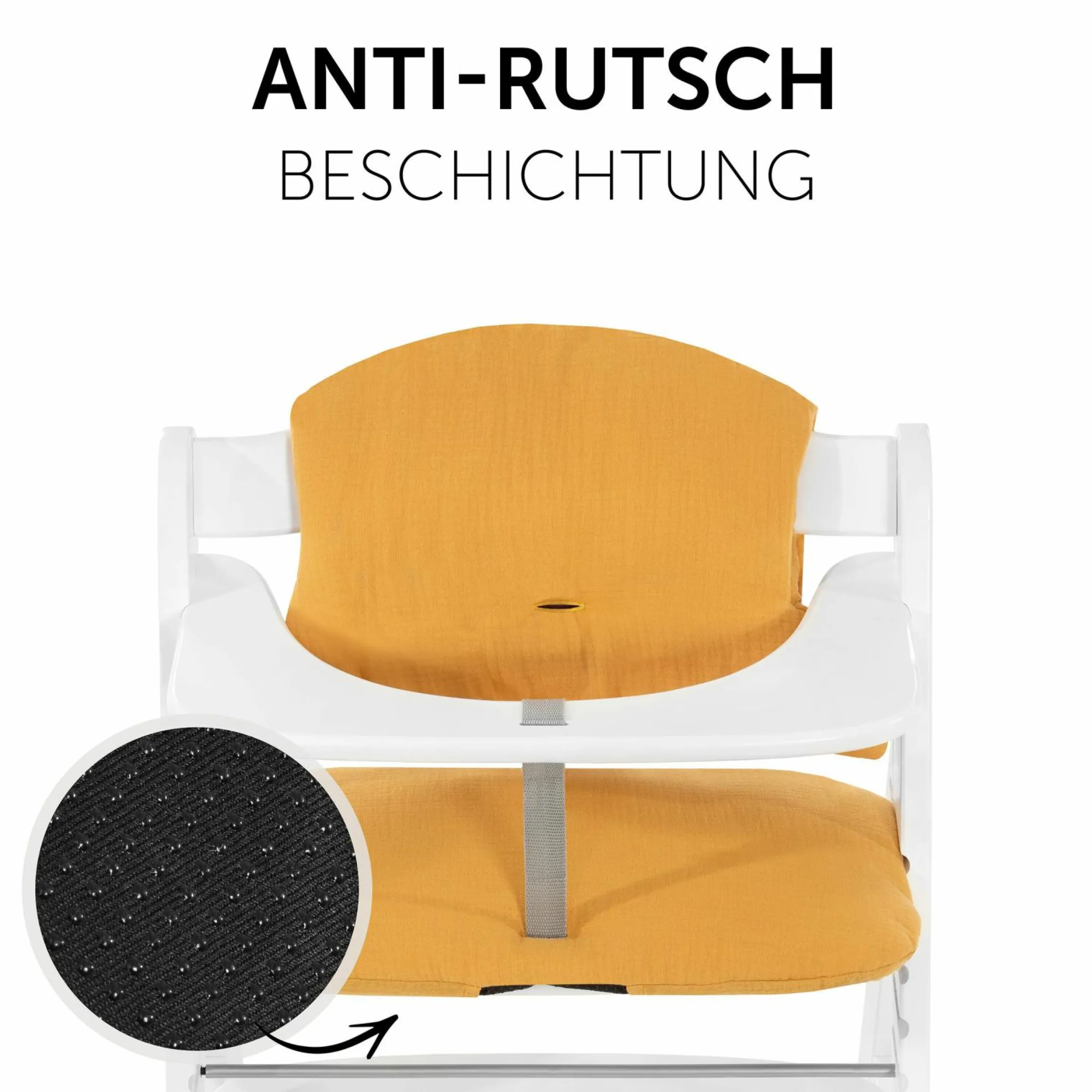 Sitzkissen / Hochstuhlauflage für Alpha Hochstuhl - Highchair Pad Select - Muslin Honey