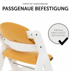 Sitzkissen / Hochstuhlauflage für Alpha Hochstuhl - Highchair Pad Select - Muslin Honey