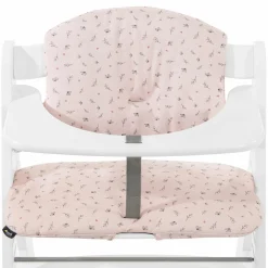 Sitzkissen / Hochstuhlauflage für Alpha Hochstuhl - Highchair Pad Select - Jersey Flowers Rose