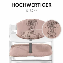 Sitzkissen / Hochstuhlauflage für Alpha Hochstuhl Highchair Pad Select - Disney - Minnie Mouse Rose