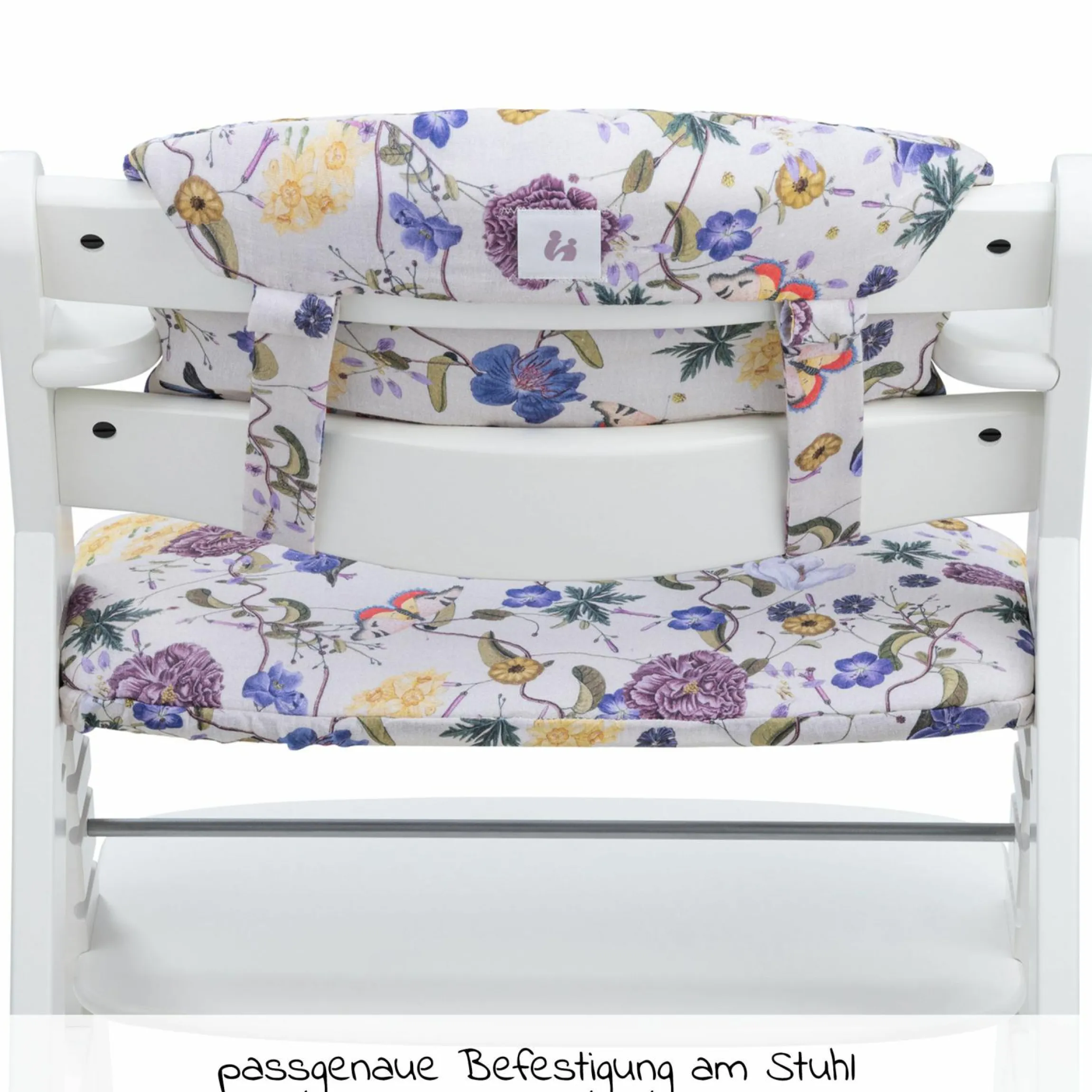 Sitzkissen / Hochstuhlauflage Highchair Pad für Alpha Plus Hochstuhl - Floral Beige