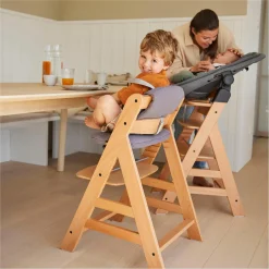 Sitzkissen / Hochstuhlauflage für Alpha, Beta & Arketa Hochstuhl - Highchair Pad Select - Muslin Dark Grey