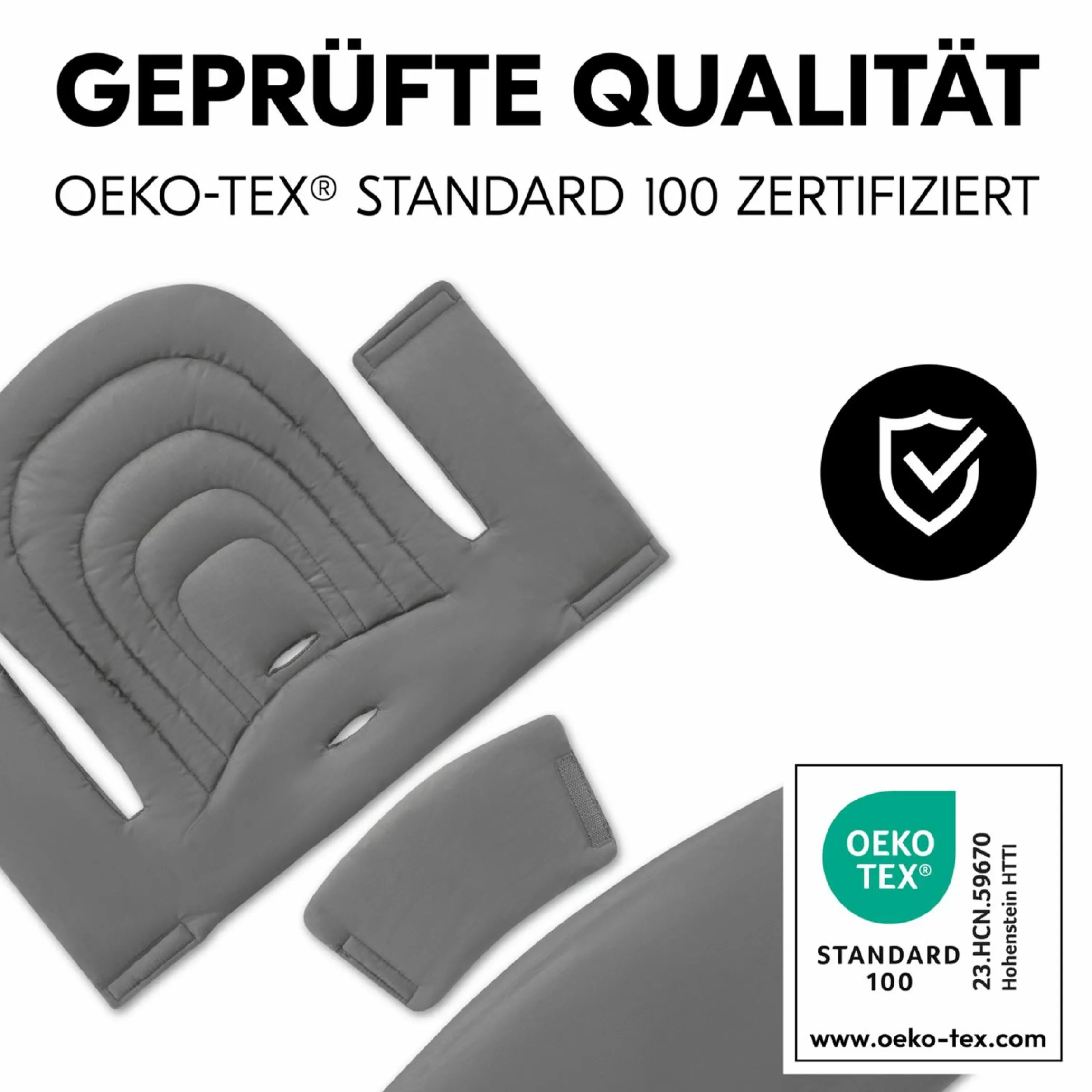 Sitzkissen / Hochstuhlauflage für Highchair Baby Seat - Dark Grey