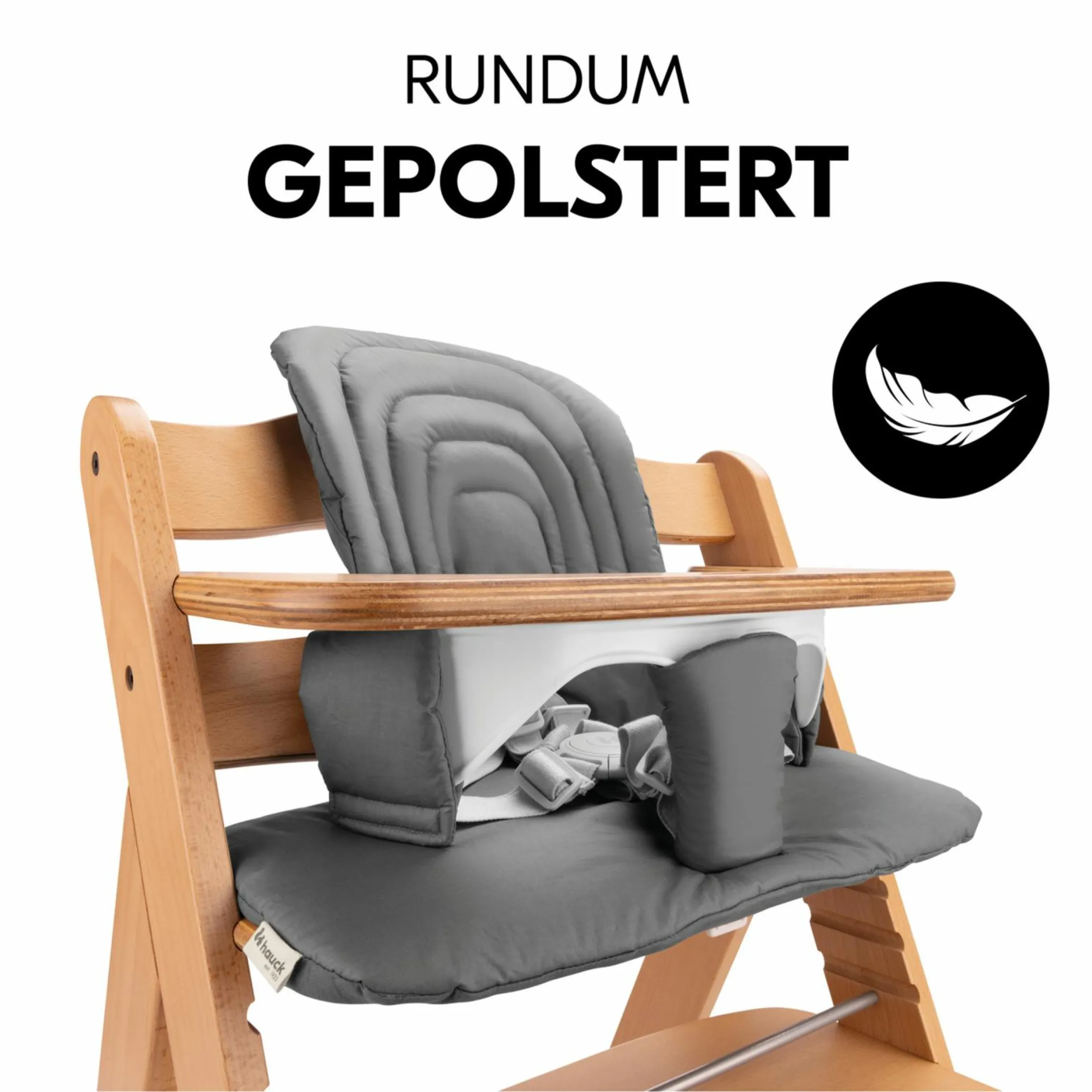 Sitzkissen / Hochstuhlauflage für Highchair Baby Seat - Dark Grey