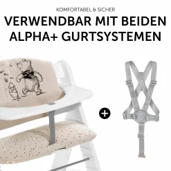 Sitzkissen / Hochstuhlauflage für Alpha Hochstuhl Highchair Pad Select - Disney - Winnie the Pooh Beige
