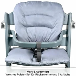Sitzkissen / Hochstuhlauflage für bebeconfort Timba - beschichtet - Grau