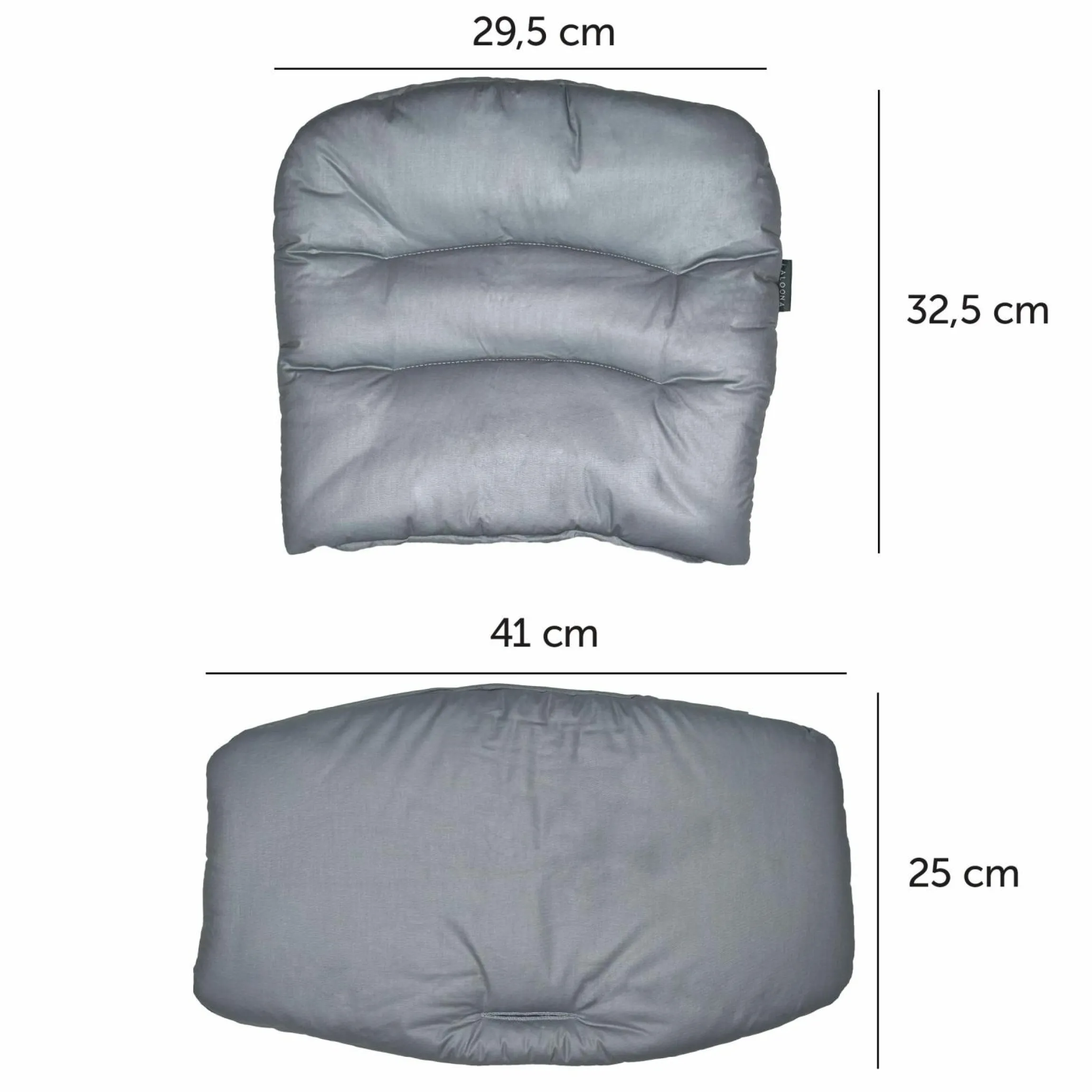 Sitzkissen / Hochstuhlauflage für bebeconfort Timba - beschichtet - Grau