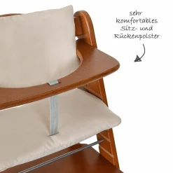 Sitzpolster / Sitzverkleinerer - Deluxe für Alpha Hochstuhl - Beige