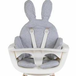 Sitzverkleinerer / Sitzkissen für Hochstühle & Babywippen - universell - Kaninchen - Grau