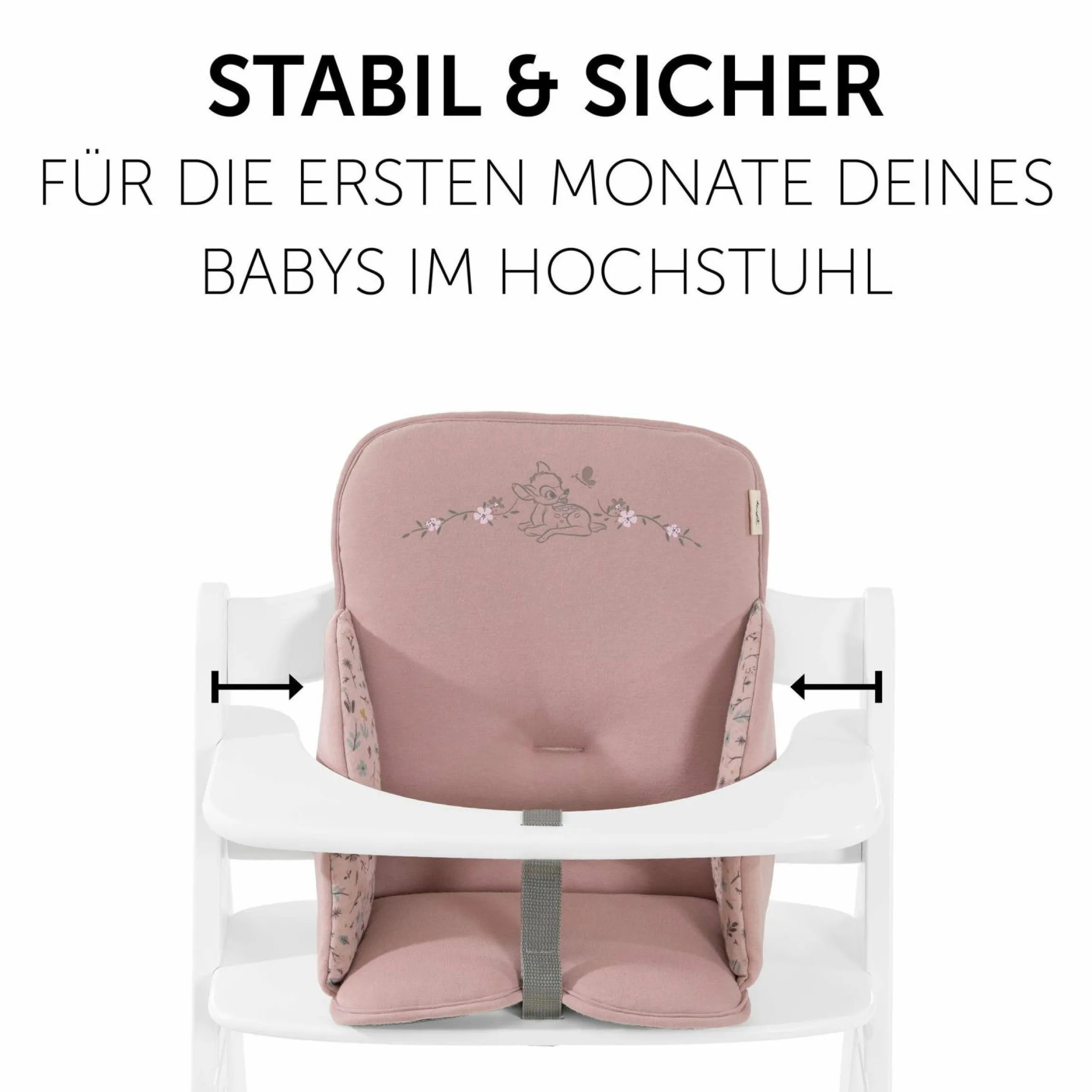 Sitzverkleinerer / Sitzkissen für Alpha Hochstuhl Cosy Select - Disney - Bambi Rose