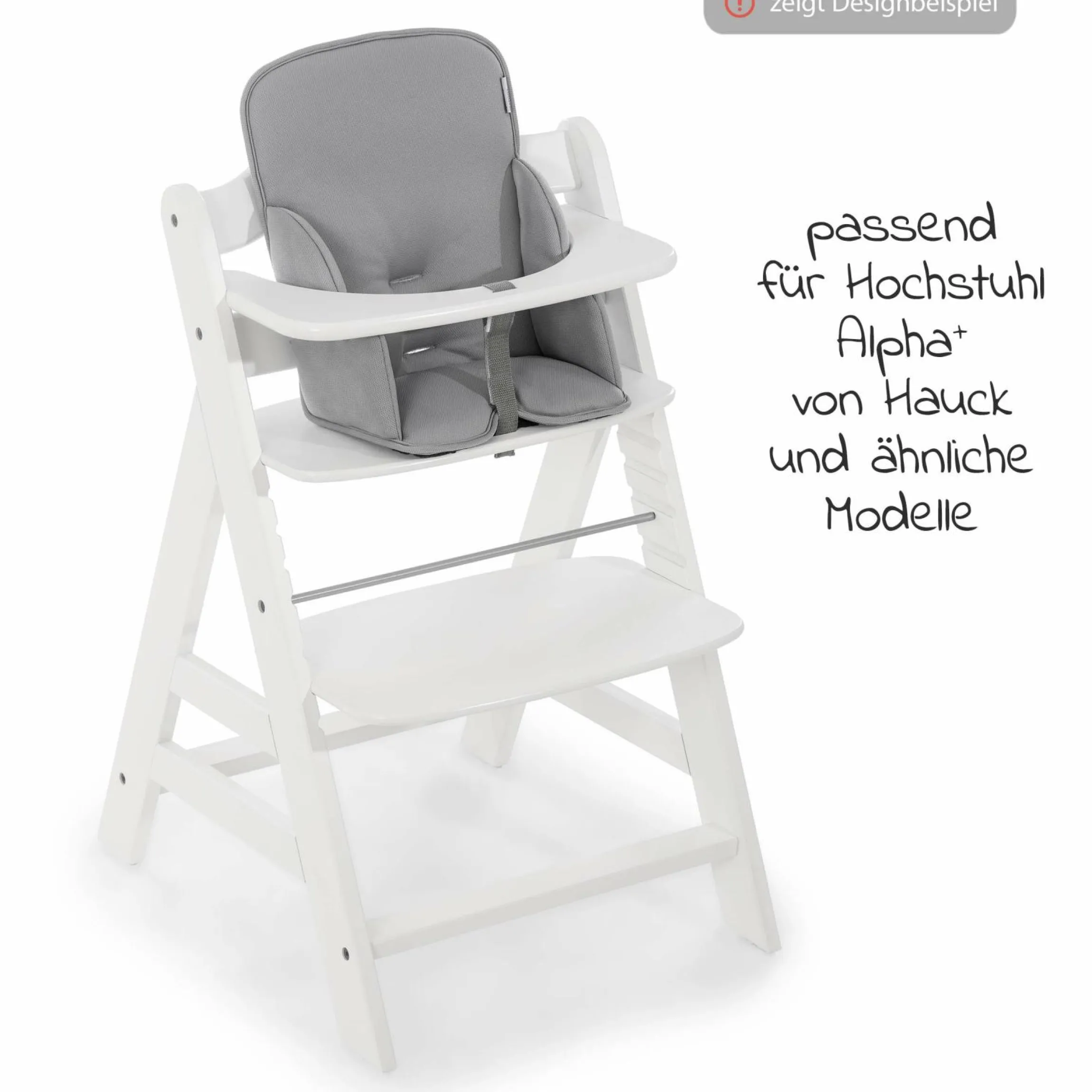 Sitzverkleinerer für Alpha Hochstuhl - Comfort Line - Stretch Grey