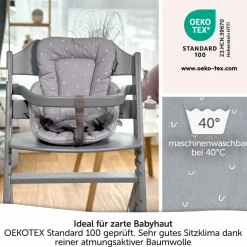 Sitzverkleinerer für bebeconfort Timba Hochstuhl - Curves - Grau