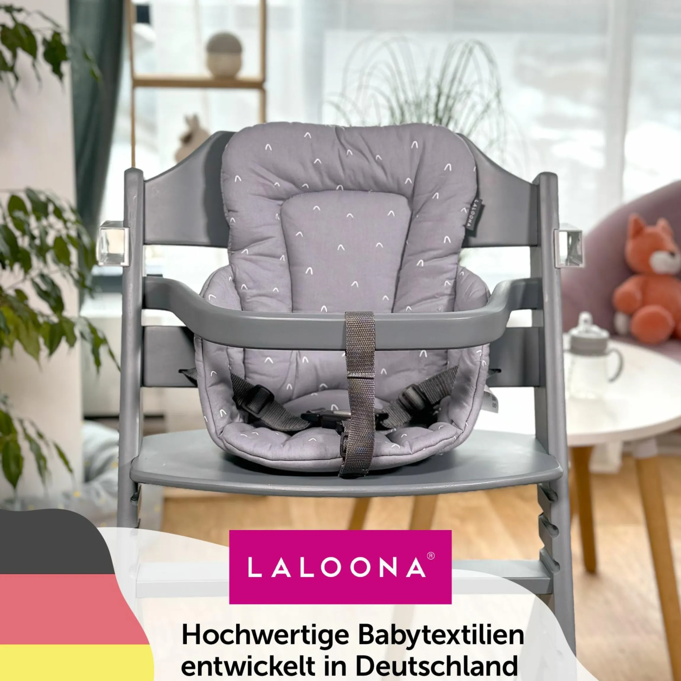 Sitzverkleinerer für bebeconfort Timba Hochstuhl - Curves - Grau