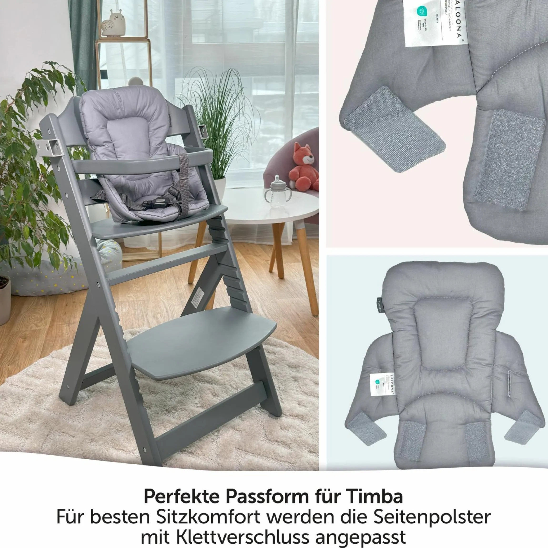 Sitzverkleinerer für bebeconfort Timba Hochstuhl - beschichtet - Grau