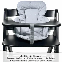 Sitzverkleinerer für Hauck Alpha Hochstuhl - Curves - Grau