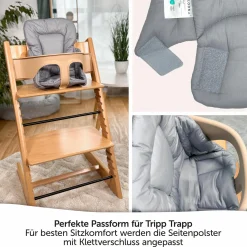 Sitzverkleinerer für Stokke Tripp Trapp Hochstuhl - beschichtet - Grau