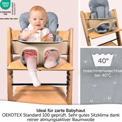 Sitzverkleinerer für Stokke Tripp Trapp Hochstuhl - Curves - Grau