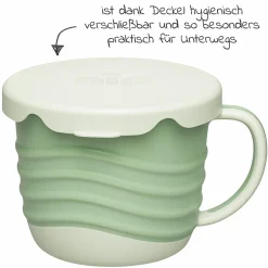 Snackbox / Kindertasse 2in1 eat green - Grün