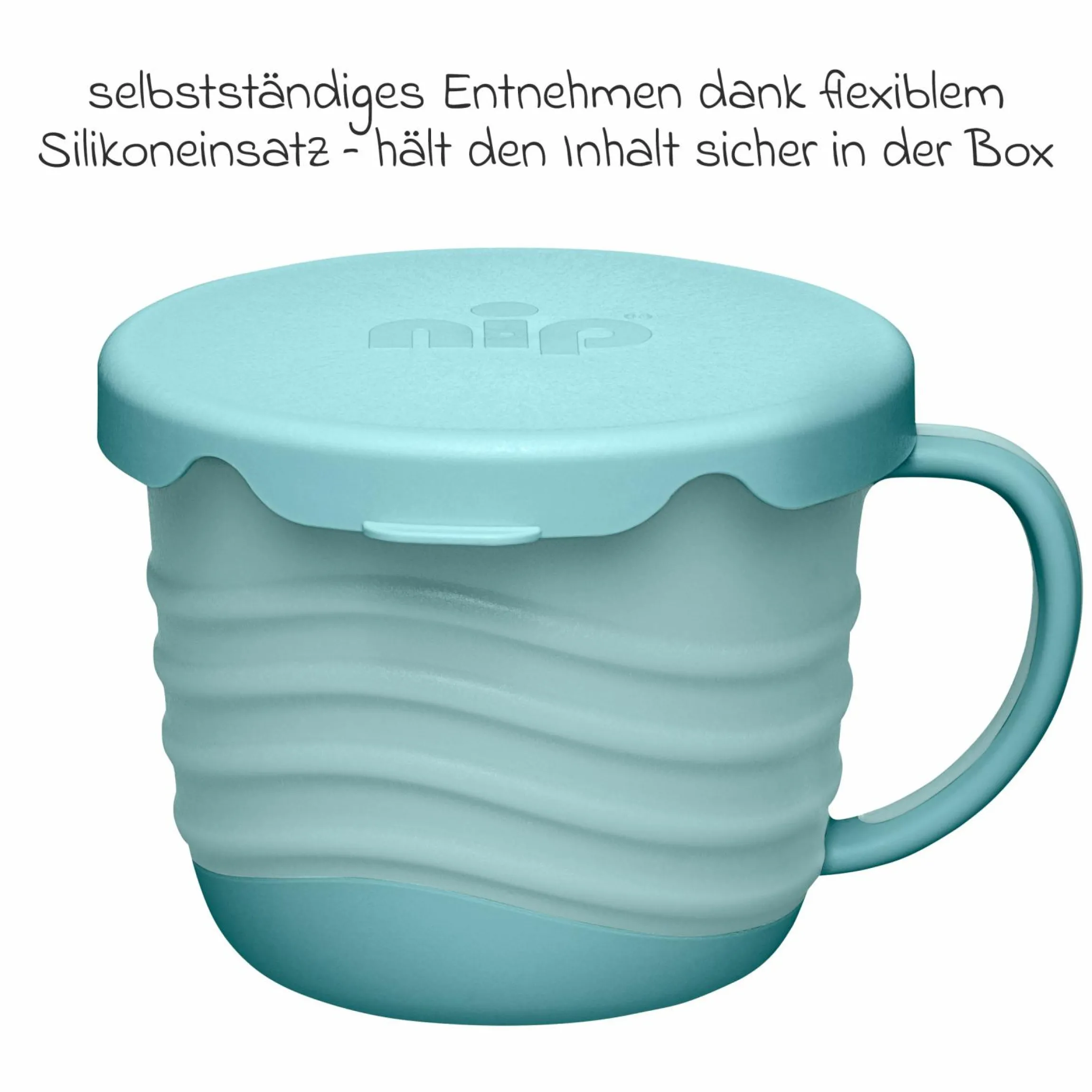 Snackbox / Kindertasse 2in1 eat green - Blau
