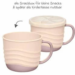 Snackbox / Kindertasse 2in1 eat green - Lila