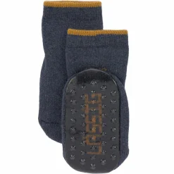 Socken 2er Pack Anti-Slip aus Bio-Baumwolle - Blue Grey - Gr. 15-18