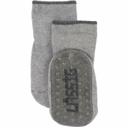 Socken 2er Pack Anti-Slip aus Bio-Baumwolle - Grey Beige - Gr. 15-18