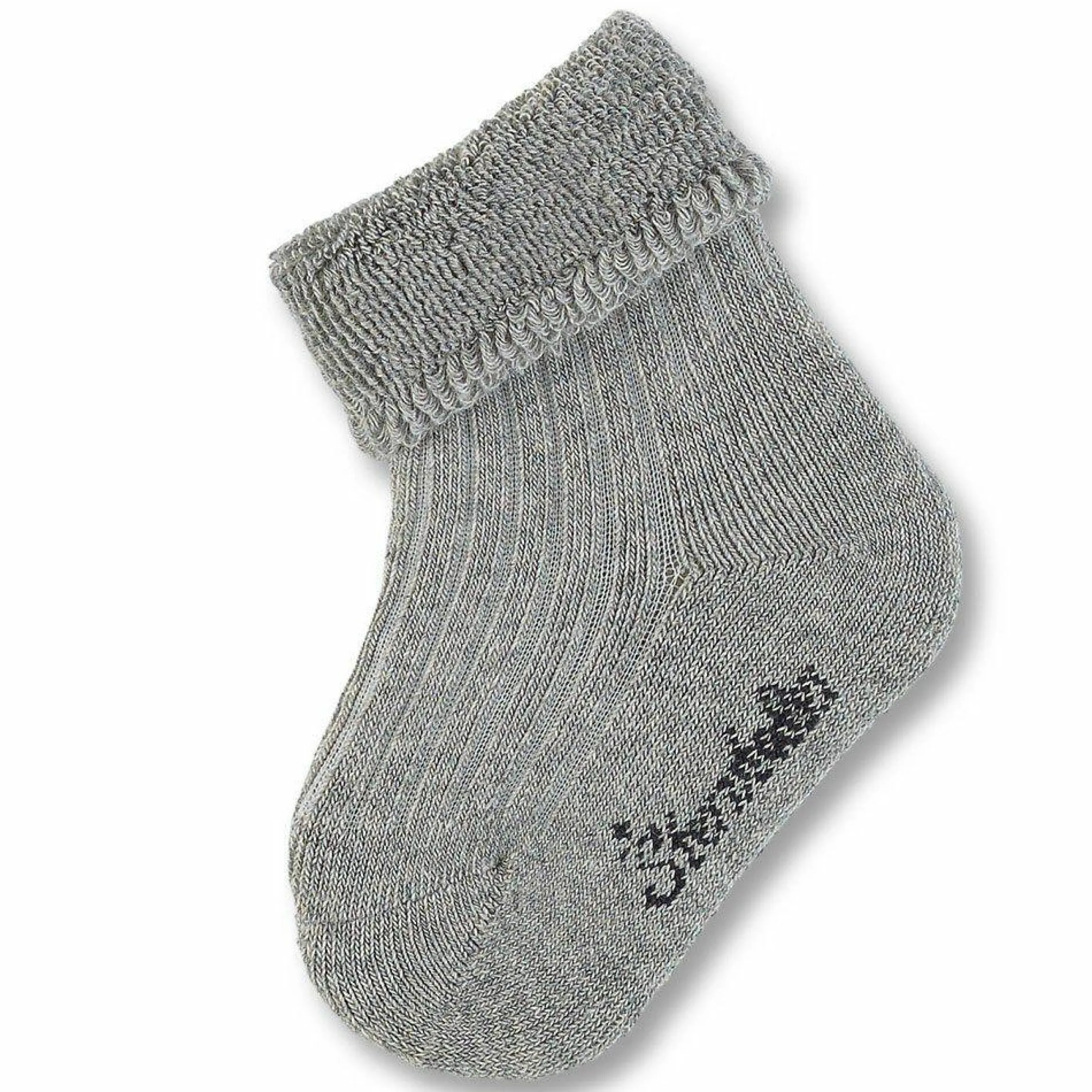 Socken Rippenoptik - Grau - Gr. 17/18