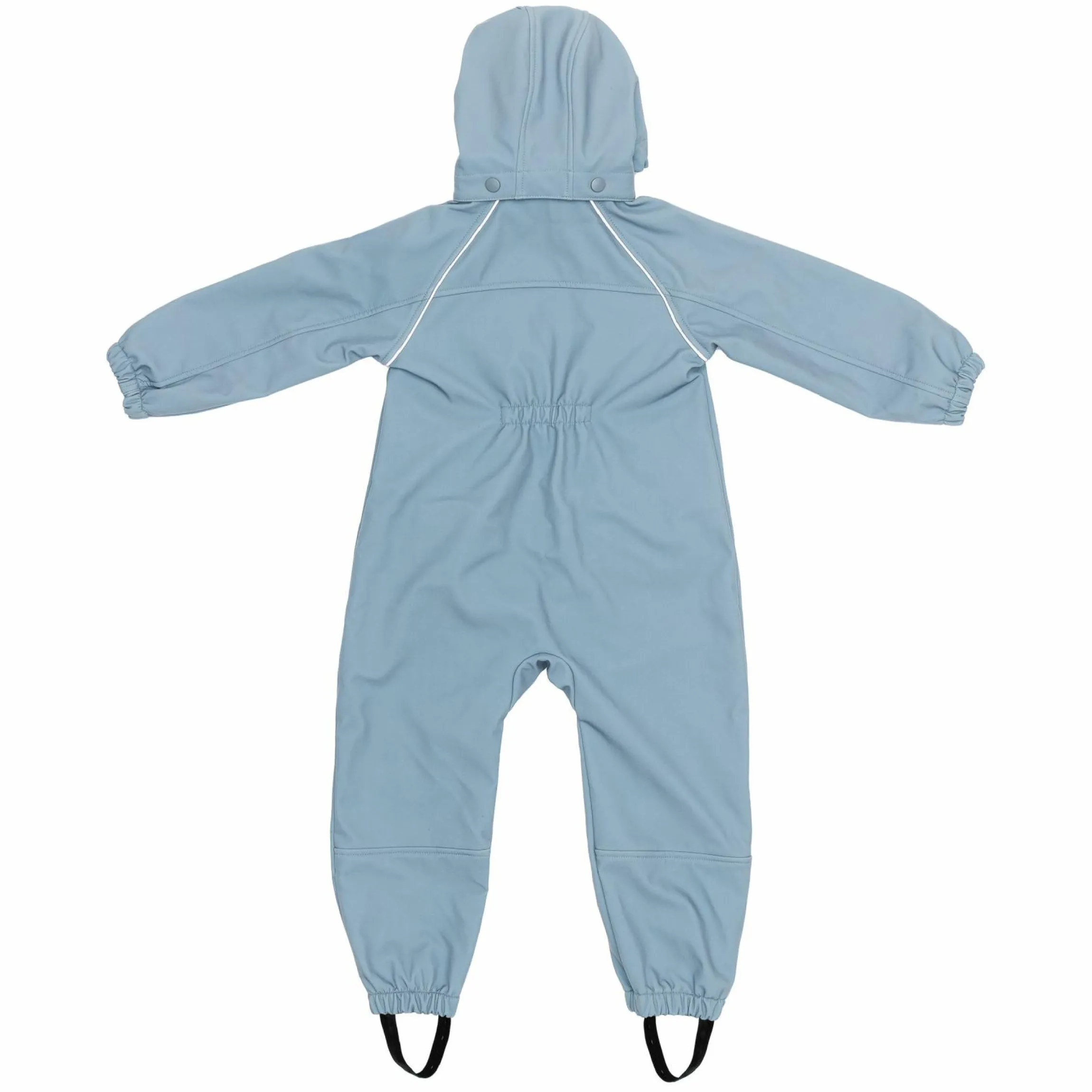 Softshelloverall windicht, wasserabweisend, atmungsaktiv mit Kapuze und elastichen Bündchen - Blau - Gr. 98/104
