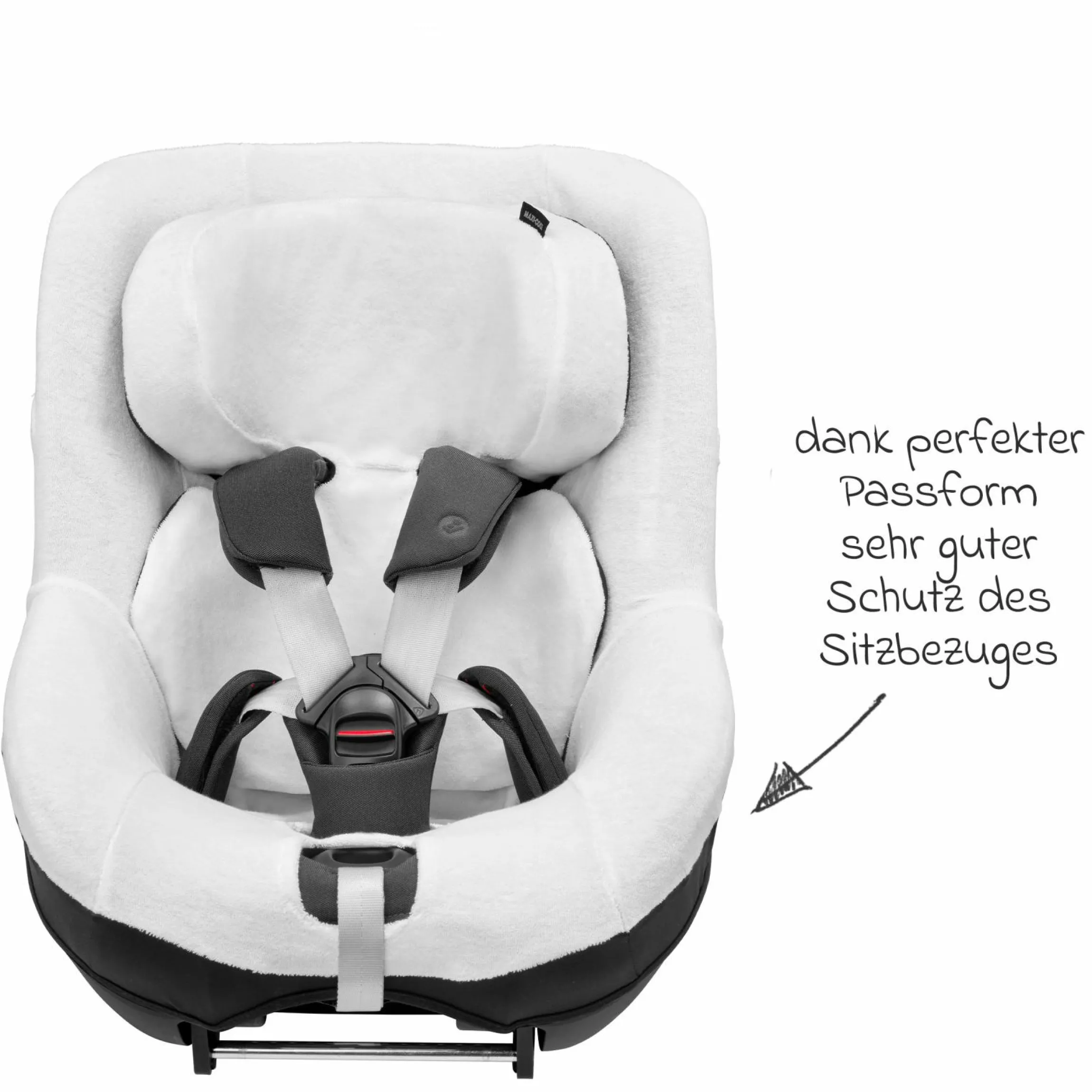 Sommer- und Schonbezug füe Pearl 360 Pro / Pearl 360 / Pearl S / Mica 360 Pro / Mica Pro Eco / Mica Eco - Organic Cotton - Weiß - Kollektion 2025