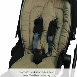 Sommer-Einlage Terry für Kinderwagen - Olive Green - Kollektion 2024